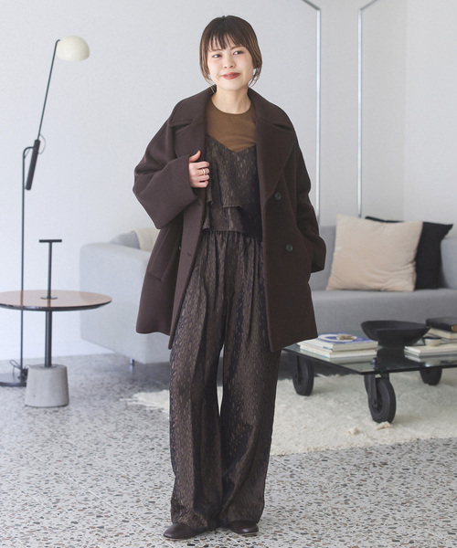Spick & Span(スピックアンドスパン)の「《新色有り / 追加》TICCA / ティッカ ピーコート(ピーコート・レディース・ブラウン/ネイビー/ベージュ系その他・FREE)」の5枚目の写真
