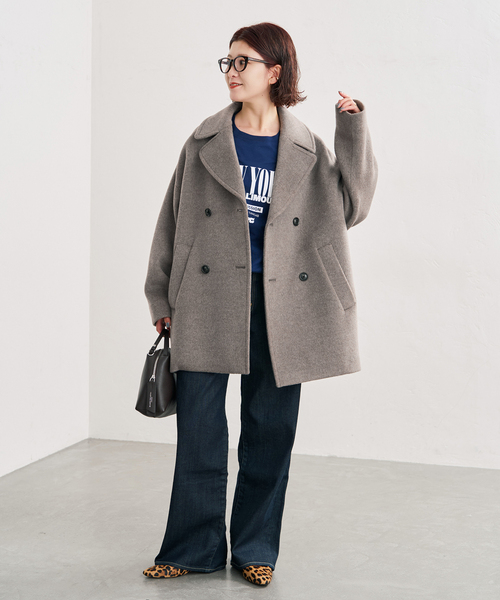 Spick & Span(スピックアンドスパン)の「《新色有り / 追加》TICCA / ティッカ ピーコート(ピーコート・レディース・ブラウン/ネイビー/ベージュ系その他・FREE)」の6枚目の写真