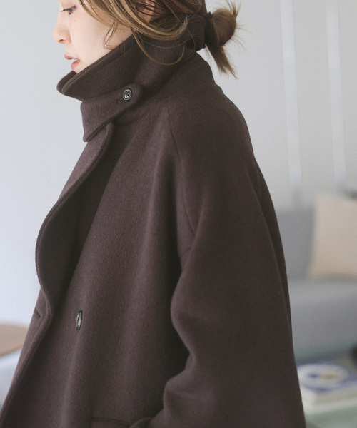 Spick & Span(スピックアンドスパン)の「《新色有り / 追加》TICCA / ティッカ ピーコート(ピーコート・レディース・ブラウン/ネイビー/ベージュ系その他・FREE)」の8枚目の写真