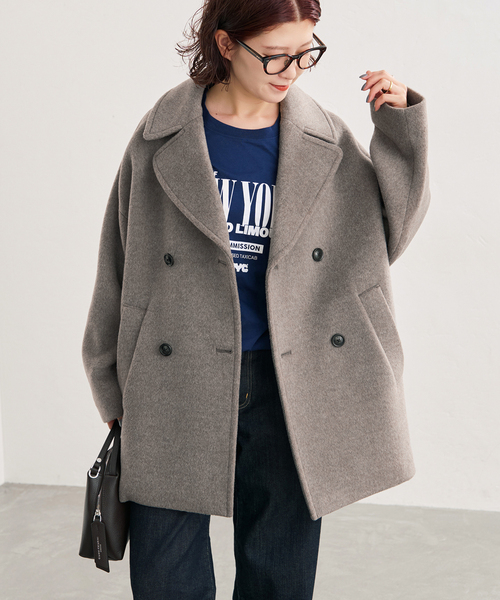 Spick & Span(スピックアンドスパン)の「《新色有り / 追加》TICCA / ティッカ ピーコート(ピーコート・レディース・ブラウン/ネイビー/ベージュ系その他・FREE)」の9枚目の写真