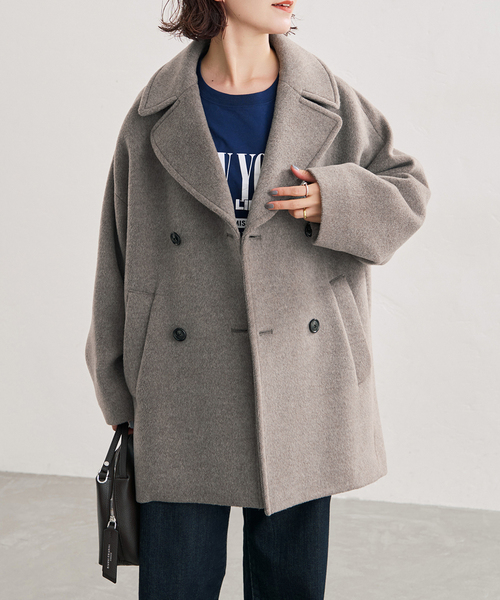 Spick & Span(スピックアンドスパン)の「《新色有り / 追加》TICCA / ティッカ ピーコート(ピーコート・レディース・ブラウン/ネイビー/ベージュ系その他・FREE)」の10枚目の写真