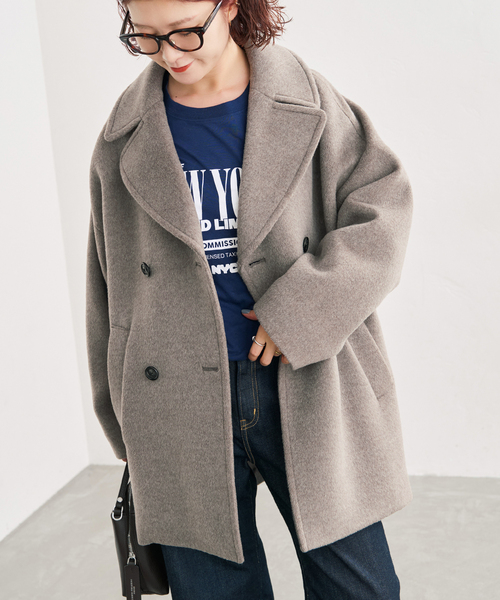 Spick & Span(スピックアンドスパン)の「《新色有り / 追加》TICCA / ティッカ ピーコート(ピーコート・レディース・ブラウン/ネイビー/ベージュ系その他・FREE)」の11枚目の写真