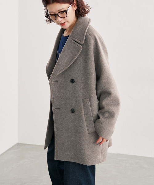 Spick & Span(スピックアンドスパン)の「《新色有り / 追加》TICCA / ティッカ ピーコート(ピーコート・レディース・ブラウン/ネイビー/ベージュ系その他・FREE)」の12枚目の写真