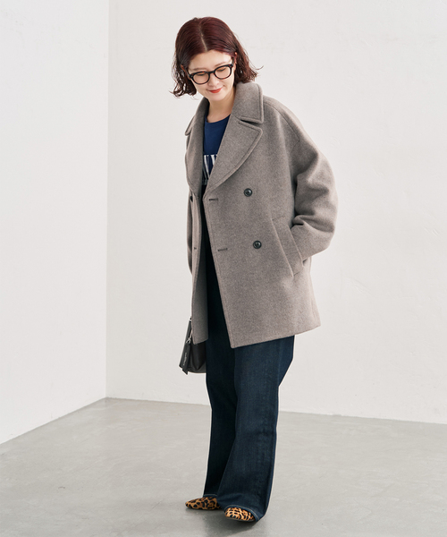 Spick & Span(スピックアンドスパン)の「《新色有り / 追加》TICCA / ティッカ ピーコート(ピーコート・レディース・ブラウン/ネイビー/ベージュ系その他・FREE)」の15枚目の写真