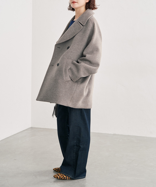 Spick & Span(スピックアンドスパン)の「《新色有り / 追加》TICCA / ティッカ ピーコート(ピーコート・レディース・ブラウン/ネイビー/ベージュ系その他・FREE)」の16枚目の写真