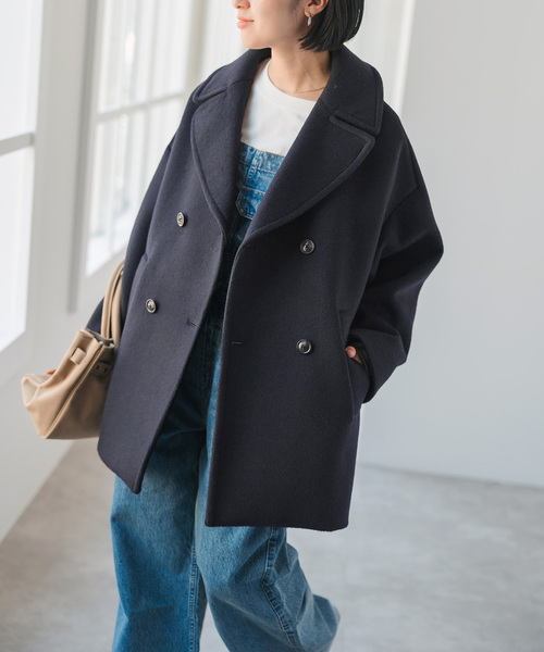 Spick & Span(スピックアンドスパン)の「《新色有り / 追加》TICCA / ティッカ ピーコート(ピーコート・レディース・ブラウン/ネイビー/ベージュ系その他・FREE)」の19枚目の写真