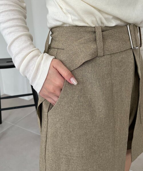 CAPRICIEUX LE'MAGE(カプリシューレマージュ)の「【セットアップ対応】スカートレイヤードショートパンツ(その他パンツ・レディース・モカ/ブラック/ベージュ・38/36)」の17枚目の写真