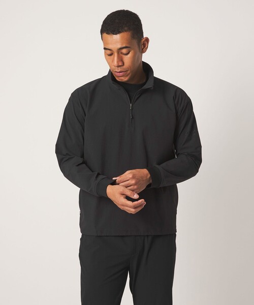 UNITED ARROWS GOLF(ユナイテッドアローズゴルフ)の「メンズ 360マスター クウォータージップ プルオーバー ストレッチ 撥水(その他トップス・メンズ・ネイビー/ブラック・XL/L/M)」の1枚目の写真