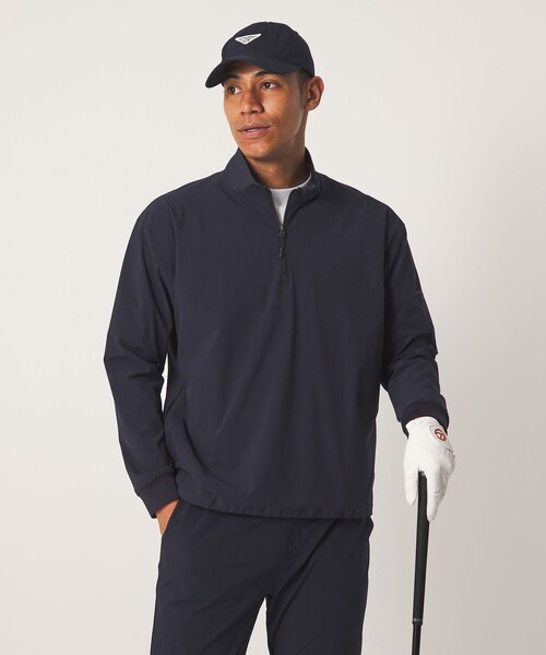 UNITED ARROWS GOLF(ユナイテッドアローズゴルフ)の「メンズ 360マスター クウォータージップ プルオーバー ストレッチ 撥水(その他トップス・メンズ・ネイビー/ブラック・XL/L/M)」の16枚目の写真