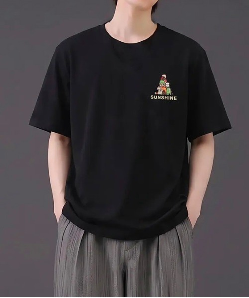revertical(リバーティカル)の「キャットグラフィック バックプリント 半袖Tシャツ(Tシャツ/カットソー・メンズ・ブラック/ホワイト・MEDIUM/LARGE)」の8枚目の写真