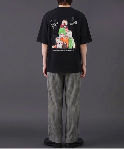 revertical(リバーティカル)の「キャットグラフィック バックプリント 半袖Tシャツ(Tシャツ/カットソー・メンズ・ブラック/ホワイト・MEDIUM/LARGE)」の12枚目の写真
