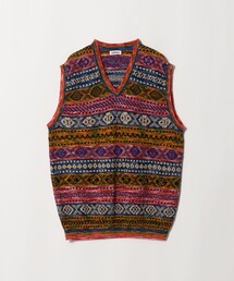Coohem（コーヘン）の「＜COOHEM＞3D FAIR ISLE KNIT VEST/フェアアイル ニット ベスト（ベスト）」
