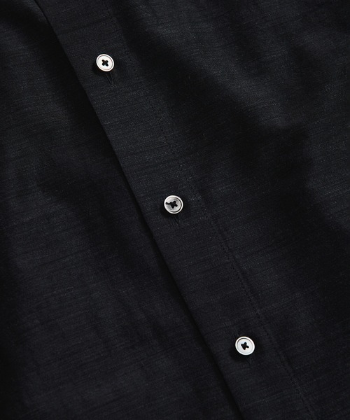 UNITED TOKYO(ユナイテッドトウキョウ)の「【数量限定生産】WOOL SILK RELAX SHIRT |高級素材/シルク/秋服/防臭性/通気性/吸湿性(シャツ/ブラウス・メンズ・ブラック/グレイッシュベージュ・1/2)」の8枚目の写真