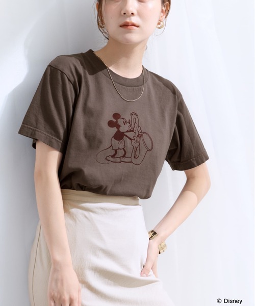 COHINA(コヒナ)の「【GOOD ROCK SPEED】<Mickey> playing jazz Tシャツ 【低身長・小柄女性】(Tシャツ/カットソー・レディース・ブラウン・ONE SIZE)」の22枚目の写真