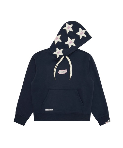 AAPE BY A BATHING APE(エーエイプバイアベイシングエイプ)の「AAPE PULLOVER HOODIE(パーカー・レディース・ネイビー・X-SMALL/SMALL)」の1枚目の写真