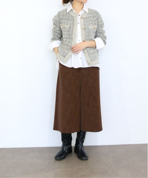 Marilyn Moon（マリリンムーン）の「tuck flare shirt（シャツ/ブラウス・レディース・ネイビー/ホワイト/ブルーグレー/バーガンディー・FREE）」の16枚目の写真