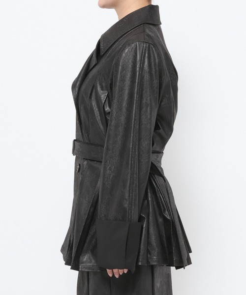 HARE(ハレ)の「ハイショクプリーツトレンチブルゾン(HARE)(ブルゾン・レディース・ブラック/ブラック系その他/カーキ・FREE)」の21枚目の写真
