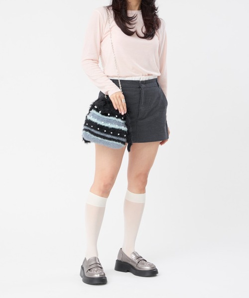 Casselini（キャセリーニ）の「Casselini(キャセリーニ)Fluffy Mix Bag（ショルダーバッグ・レディース・レッド/ブラウン/ブラック・FREE）」の12枚目の写真