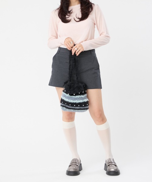 Casselini（キャセリーニ）の「Casselini(キャセリーニ)Fluffy Mix Bag（ショルダーバッグ・レディース・レッド/ブラウン/ブラック・FREE）」の13枚目の写真