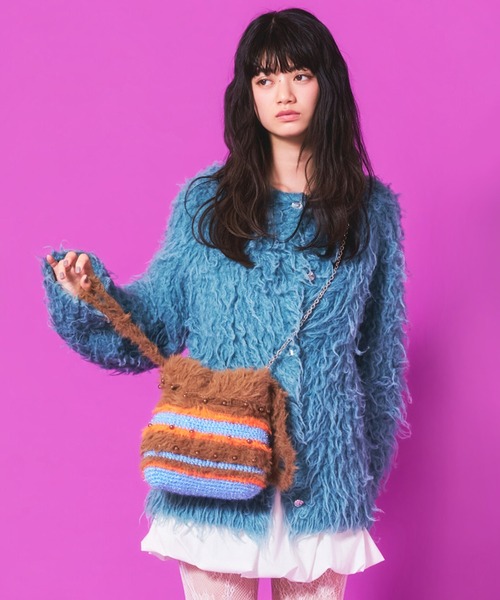 Casselini（キャセリーニ）の「Casselini(キャセリーニ)Fluffy Mix Bag（ショルダーバッグ・レディース・レッド/ブラウン/ブラック・FREE）」の21枚目の写真