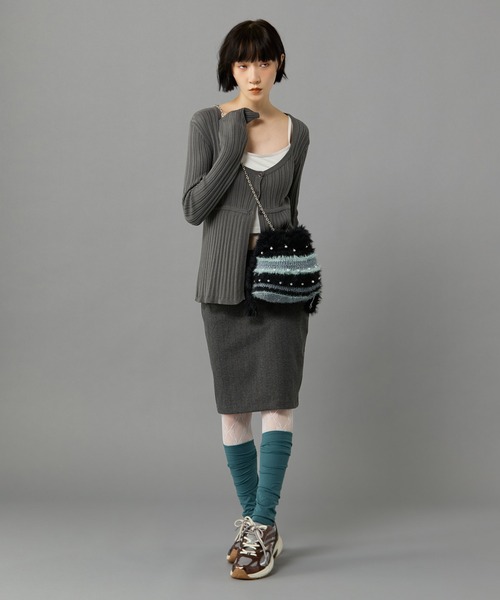 Casselini（キャセリーニ）の「Casselini(キャセリーニ)Fluffy Mix Bag（ショルダーバッグ・レディース・レッド/ブラウン/ブラック・FREE）」の9枚目の写真