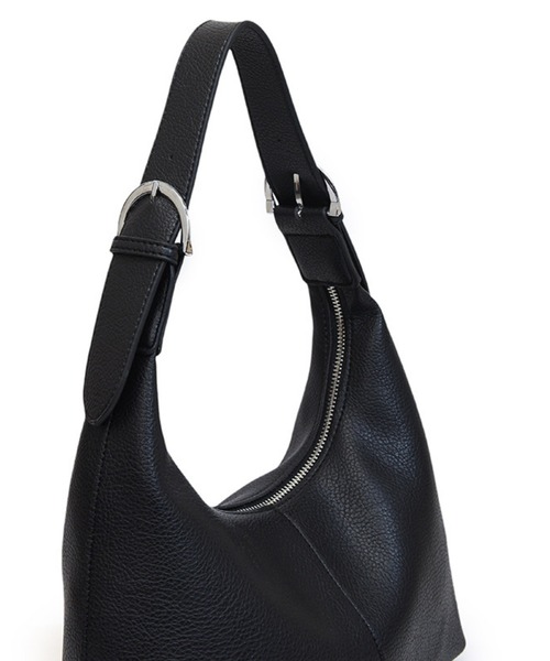STYLEBLOCK(スタイルブロック)の「2WAYワンハンドルラウンドショルダーバッグ/ペットボトル収納可(ショルダーバッグ・レディース・ダークブラウン/ブラック・FREE)」の10枚目の写真