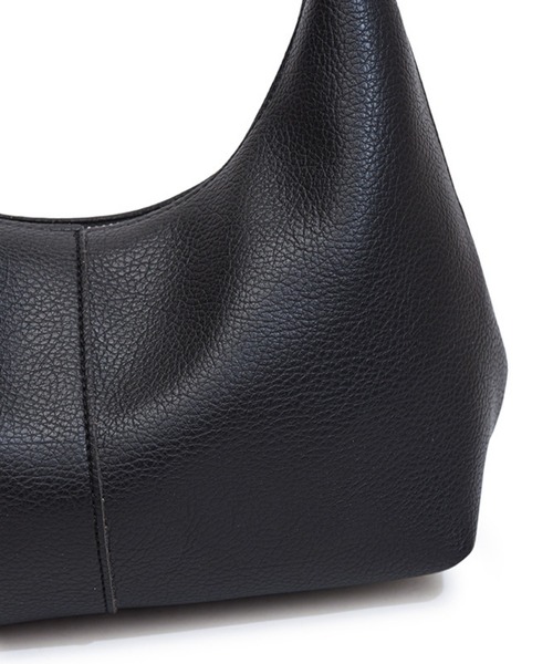 STYLEBLOCK(スタイルブロック)の「2WAYワンハンドルラウンドショルダーバッグ/ペットボトル収納可(ショルダーバッグ・レディース・ダークブラウン/ブラック・FREE)」の12枚目の写真