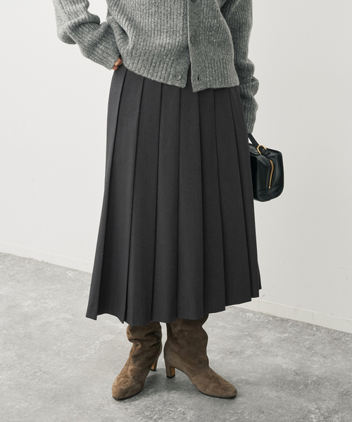 Spick & Span(スピックアンドスパン)の「ミディプリーツスカート(スカート・レディース・ブラウン/チャコールグレー・36/38)」の20枚目の写真