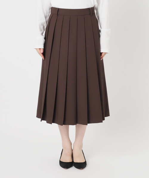 Spick & Span(スピックアンドスパン)の「ミディプリーツスカート(スカート・レディース・ブラウン/チャコールグレー・36/38)」の13枚目の写真