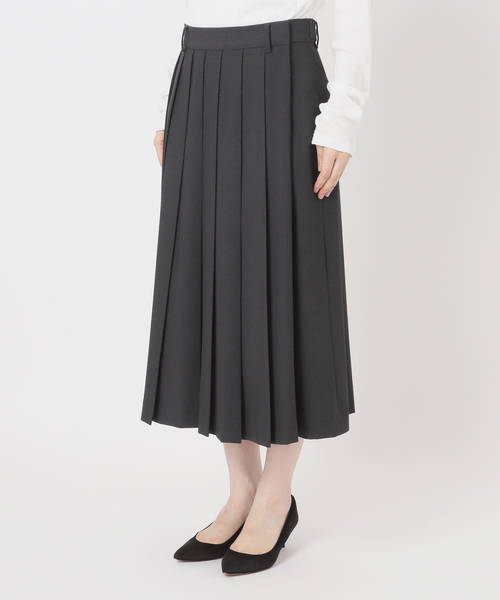 Spick & Span(スピックアンドスパン)の「ミディプリーツスカート(スカート・レディース・ブラウン/チャコールグレー・36/38)」の16枚目の写真