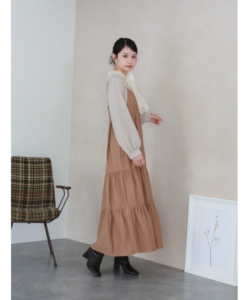 fifth(フィフス)の「オーガンジーリボンとろみ長袖ブラウス(シャツ/ブラウス・レディース・ホワイト/ブラック/グレイッシュベージュ・M)」の9枚目の写真