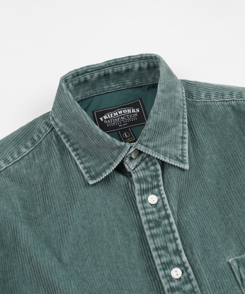 FRIZMWORKS(フリズムワークス)の「PIGMENT 8W CORDUROY SHIRT 002 _ MINT(シャツ/ブラウス・メンズ・その他・SMALL/MEDIUM/LARGE/X-LARGE)」の3枚目の写真
