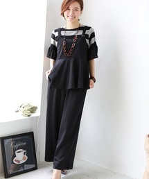 REAL CUBE | Hunch ぺプラムキャミセットアップ(ワンピース)