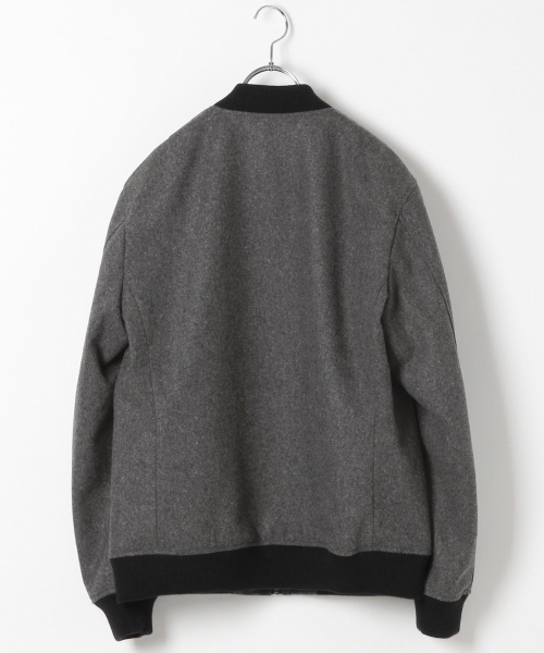 RAGEBLUE（レイジブルー）の「＜メリノウール使用＞MA-1/721398（MA-1・メンズ・グレー/ブラック/オリーブ・LARGE/SMALL/MEDIUM）」の4枚目の写真