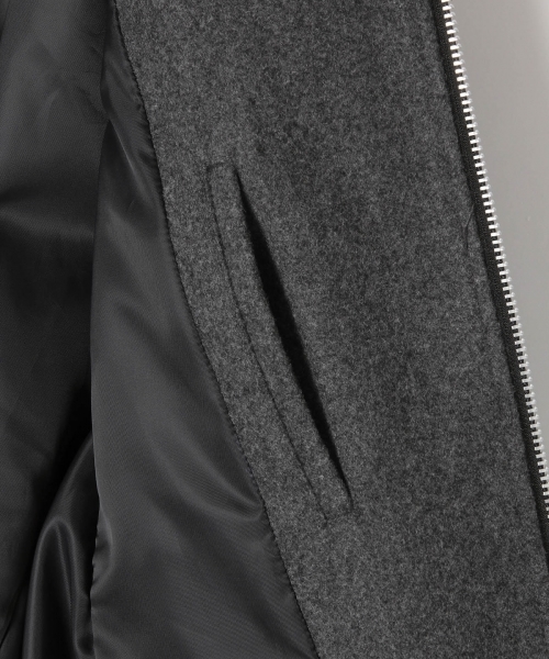 RAGEBLUE（レイジブルー）の「＜メリノウール使用＞MA-1/721398（MA-1・メンズ・グレー/ブラック/オリーブ・LARGE/SMALL/MEDIUM）」の13枚目の写真