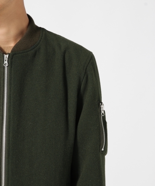 RAGEBLUE（レイジブルー）の「＜メリノウール使用＞MA-1/721398（MA-1・メンズ・グレー/ブラック/オリーブ・LARGE/SMALL/MEDIUM）」の19枚目の写真