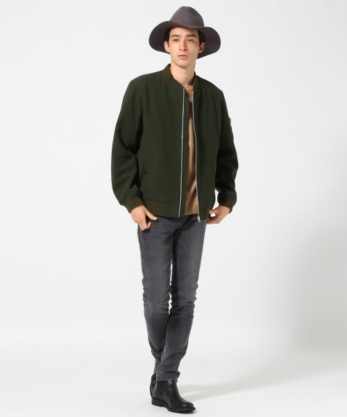 RAGEBLUE（レイジブルー）の「＜メリノウール使用＞MA-1/721398（MA-1・メンズ・グレー/ブラック/オリーブ・LARGE/SMALL/MEDIUM）」の20枚目の写真