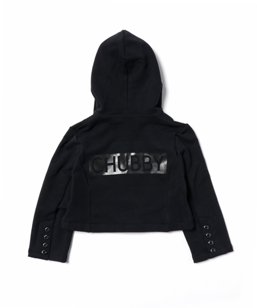 CHUBBYGANG（チャビーギャング）の「フード付きショート丈ジャケット（ブルゾン・キッズ・ネイビー/ブラック・140/120/160/110/130/150/100）」の3枚目の写真
