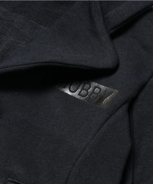 CHUBBYGANG（チャビーギャング）の「フード付きショート丈ジャケット（ブルゾン・キッズ・ネイビー/ブラック・140/120/160/110/130/150/100）」の5枚目の写真