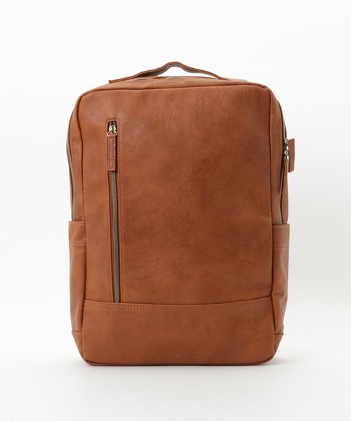 DEVICE（デバイス）の「Rename roots 合皮 シンプル リュックサック バックパック（バックパック/リュック・メンズ・ブラック/ブラウン/キャメル/ネイビー/ダークグレー・FREE）」の16枚目の写真