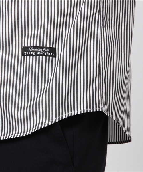 Education from Youngmachines（エデュケーションフロムヤングマシーン）の「【Education from Youngmachines】MENS ストライプコンビシャツ（シャツ/ブラウス・メンズ・ホワイト・3/1/2）」の6枚目の写真