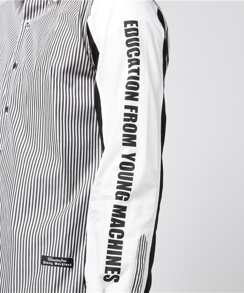Education from Youngmachines（エデュケーションフロムヤングマシーン）の「【Education from Youngmachines】MENS ストライプコンビシャツ（シャツ/ブラウス・メンズ・ホワイト・3/1/2）」の7枚目の写真