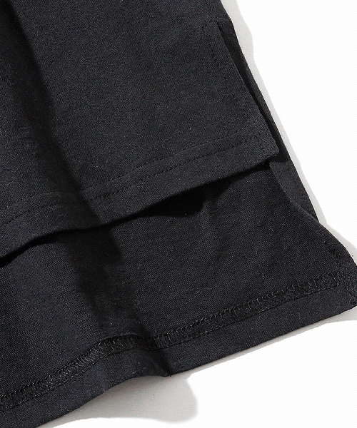 SHELLAC HOMME(シェラックオム)の「アシンメトリースリットデザイン ロングTシャツ(Tシャツ/カットソー・メンズ・ホワイト/グレー/ブラック・SMALL/MEDIUM/LARGE)」の11枚目の写真