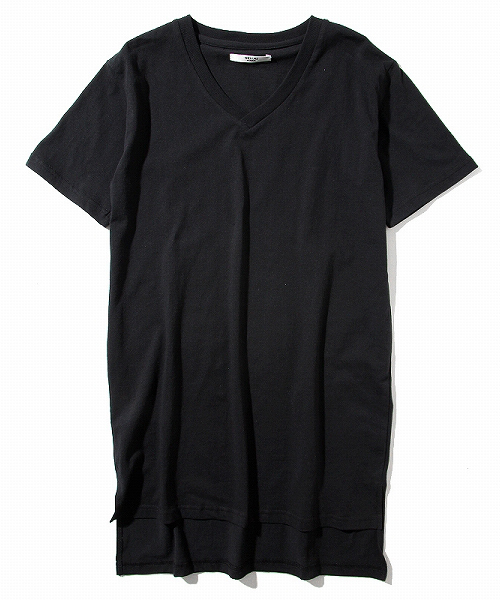 SHELLAC HOMME(シェラックオム)の「アシンメトリースリットデザイン ロングTシャツ(Tシャツ/カットソー・メンズ・ホワイト/グレー/ブラック・SMALL/MEDIUM/LARGE)」の12枚目の写真