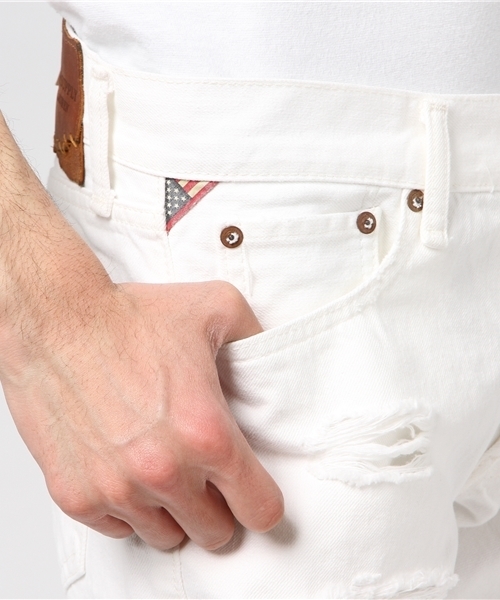 Denim & Supply Ralph Lauren(デニムアンドサプライラルフローレン)の「D&S プロスペクト スリム ジーンズ(デニムパンツ・メンズ・ホワイト・30/30/27/30/34/32/28/32/31/32/32/30/36/32)」の7枚目の写真