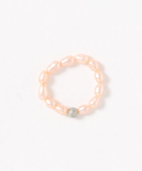 TONE SELECT GOODS(トーンセレクトグッズ)の「【i.o】淡水パールリング(リング・レディース・ホワイト/ピンク・9号/13号/11号/14号)」の1枚目の写真