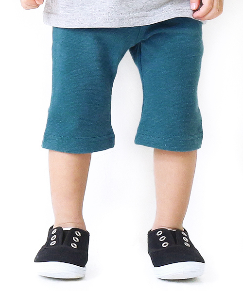 devirock(デビロック)の「ウルトラストレッチハーフパンツ レギパン 保育園パンツ ストレッチパンツ(その他パンツ・キッズ・ヘザーチャコール/杢グレー/ブルー/ターコイズブルー/ベージュ系その他/ライム/オレンジ/ピンク系その他/ネイビー/イエロー/ブルー系その他/ダークパープル/イエロー系その他/エメラルド/ブルー系その他2/ブラック/カーキ/ピンク/レッド/レッド系その他・90cm/130cm/110cm/140cm/95cm/100cm/120cm/80cm)」の11枚目の写真