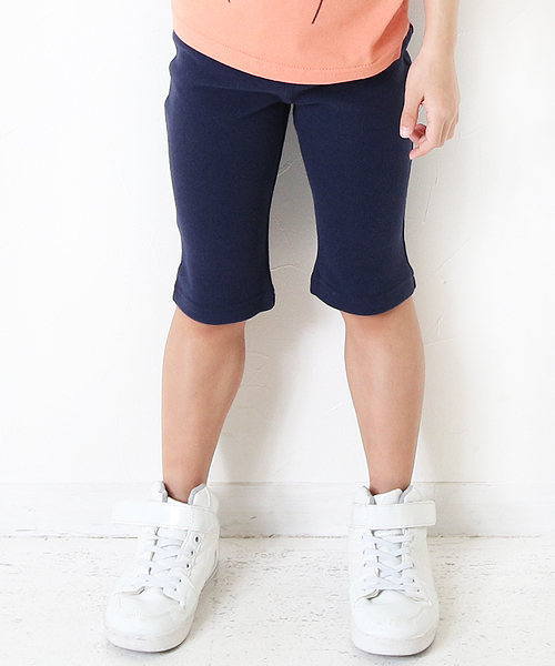 devirock(デビロック)の「ウルトラストレッチハーフパンツ レギパン 保育園パンツ ストレッチパンツ(その他パンツ・キッズ・ヘザーチャコール/杢グレー/ブルー/ターコイズブルー/ベージュ系その他/ライム/オレンジ/ピンク系その他/ネイビー/イエロー/ブルー系その他/ダークパープル/イエロー系その他/エメラルド/ブルー系その他2/ブラック/カーキ/ピンク/レッド/レッド系その他・90cm/130cm/110cm/140cm/95cm/100cm/120cm/80cm)」の8枚目の写真