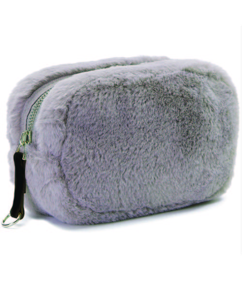 Laugoa(ラウゴア)の「【LAUGOA】ふわふわポーチ Fluffy /0173-11004 (クラッチバッグ・レディース・ベージュ/グレー/グリーン/ワインレッド/レオパード・FREE)」の2枚目の写真