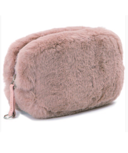 Laugoa(ラウゴア)の「【LAUGOA】ふわふわポーチ Fluffy /0173-11004 (クラッチバッグ・レディース・ベージュ/グレー/グリーン/ワインレッド/レオパード・FREE)」の6枚目の写真